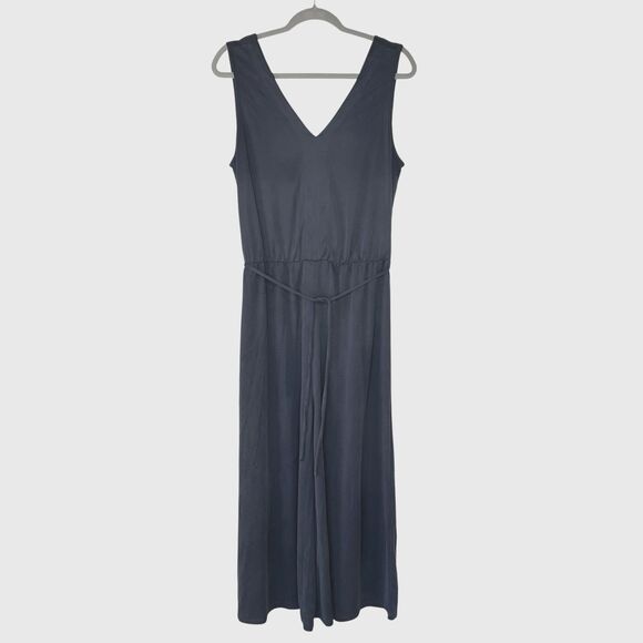 Sigrid Olsen Pants - Sigrid Olsen Modal Blend Wide Leg Jumpsuit Romper Rayon Blend Size Medium Blue